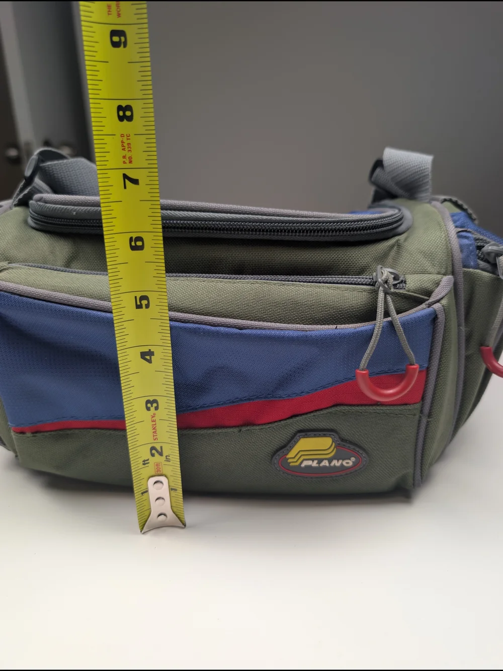 VTG Y2K Plano Softside Fishing Tackle Bag Shoulder Strap Pack Green Blue Red